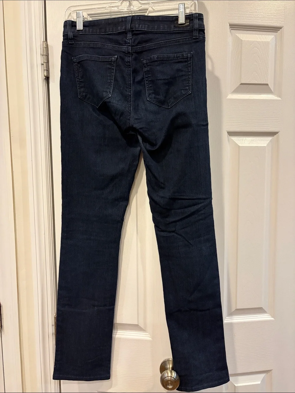 PAIGE Women’s Skyline Straight Dark Indigo Jeans